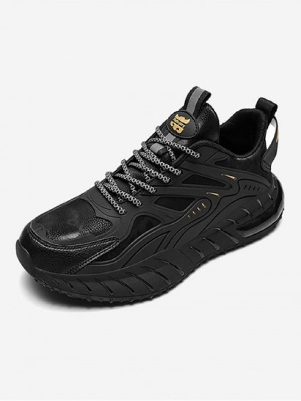 Contrast Lace Up Front Sports Chunky Sneakers