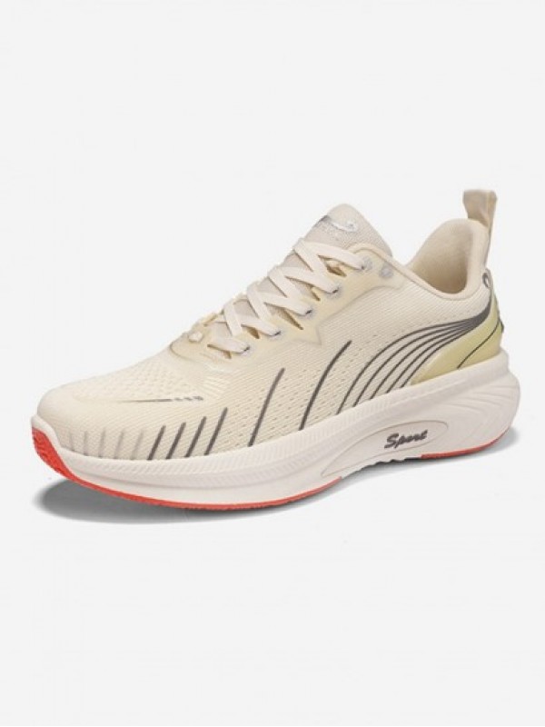 Letter Stripes Fly Knit Running Shoes