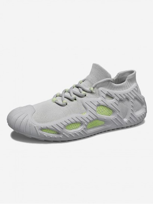 Fly Knit Lace Up Running Shoes