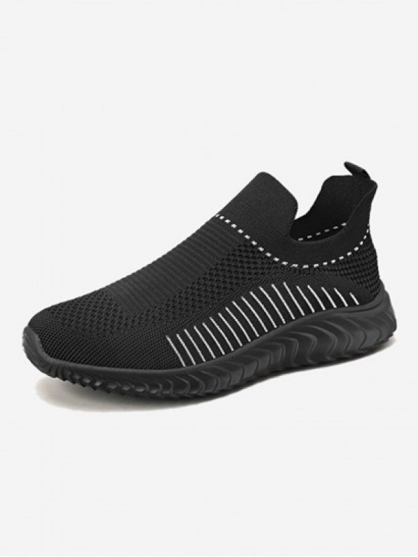 Fly Knit Stripes Slip On Shoes
