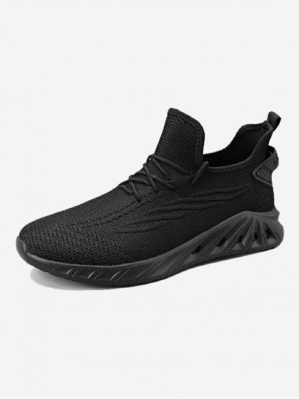 Fly Knit Lace Up Running Shoes