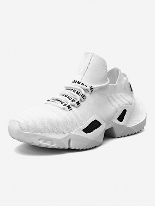 Letter Tape Thick Bottom Running Shoes