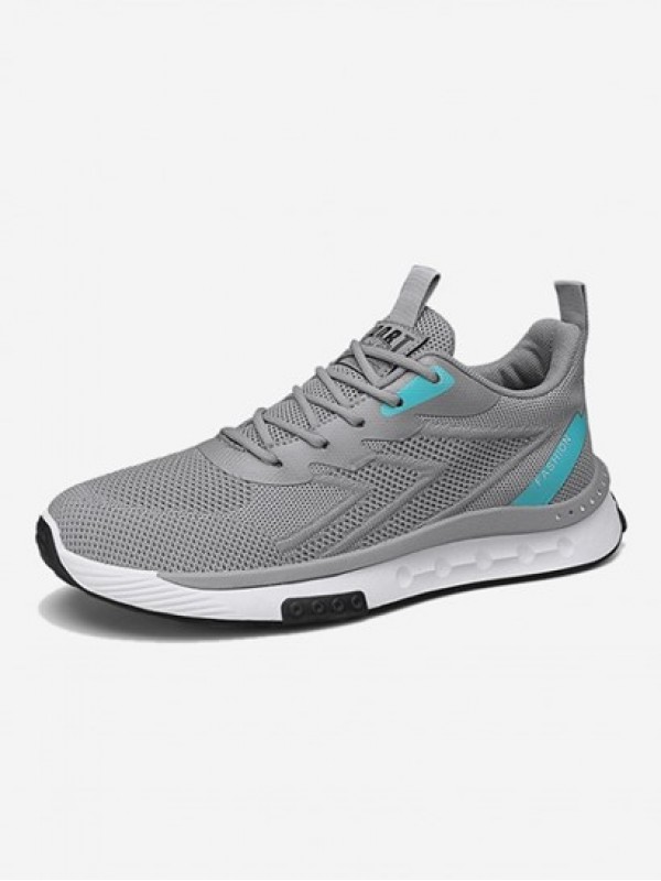 Letter Lapel Design Lace Up Front Sports Shoes