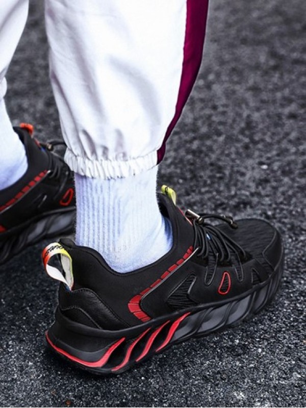 Lace Up Chunky Style Sports Sneakers