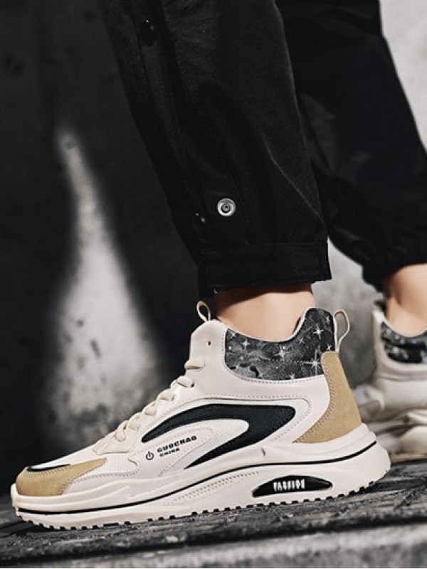 High Top Breathable Letter Board Shoes