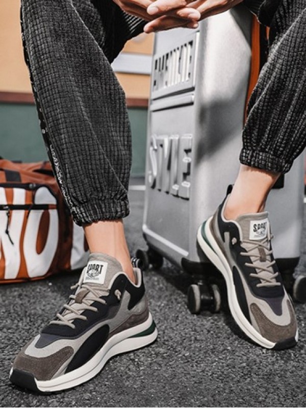 Letter Colorblock Running Shoes