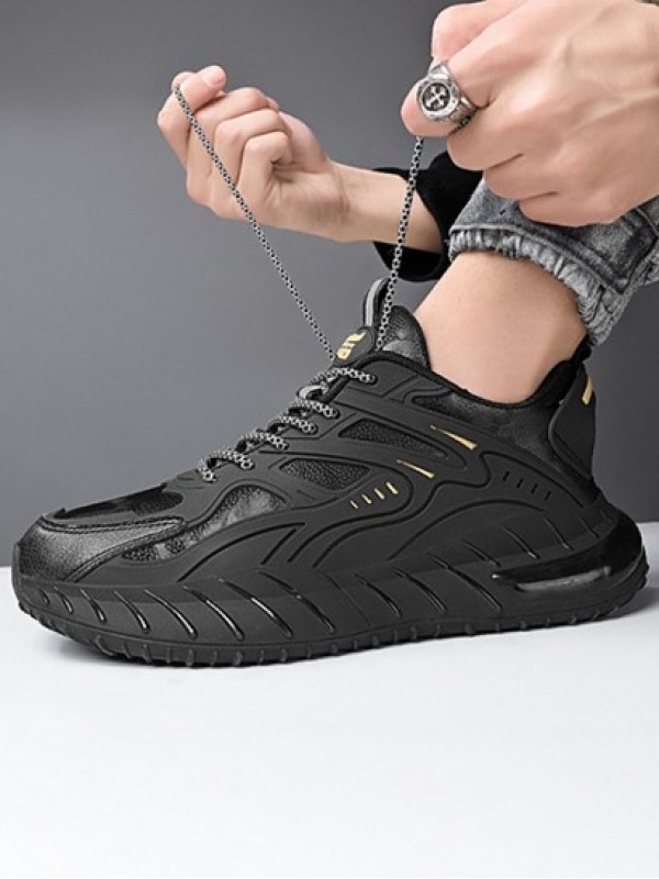 Contrast Lace Up Front Sports Chunky Sneakers