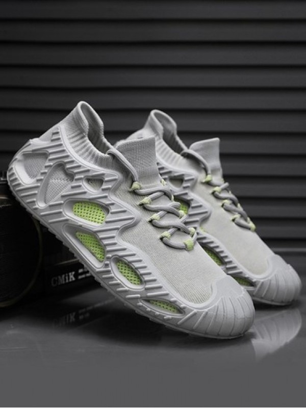 Fly Knit Lace Up Running Shoes