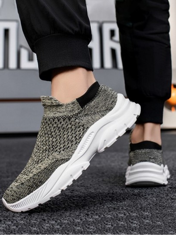 Hollow Out Breathable Slip On Sock Sneakers