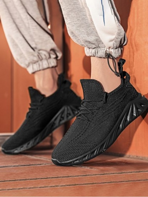 Fly Knit Lace Up Running Shoes