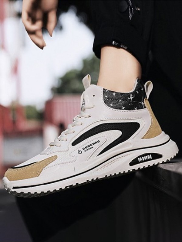 High Top Breathable Letter Board Shoes