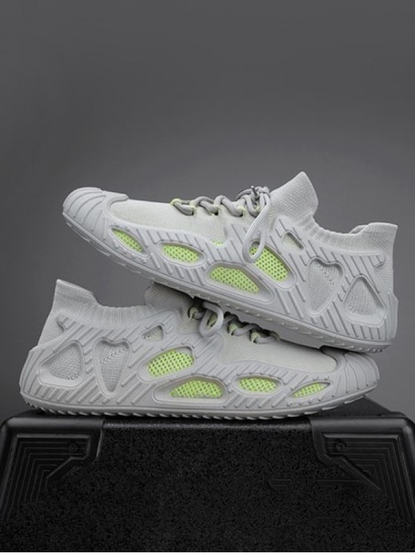 Fly Knit Lace Up Running Shoes