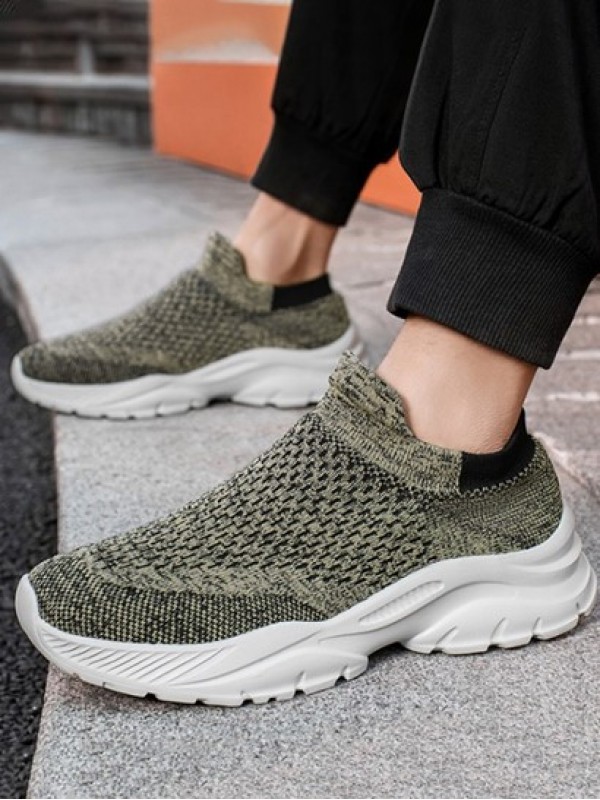 Hollow Out Breathable Slip On Sock Sneakers