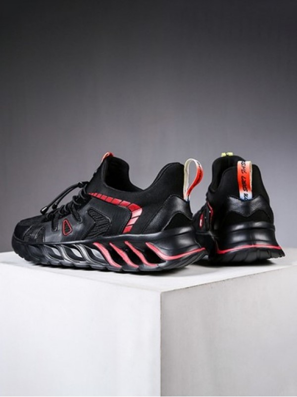 Lace Up Chunky Style Sports Sneakers