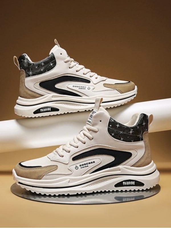High Top Breathable Letter Board Shoes
