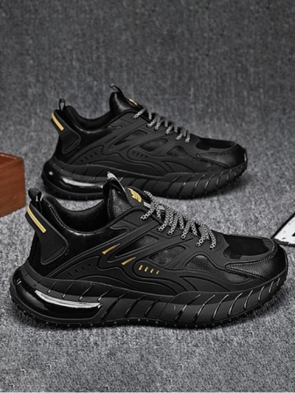 Contrast Lace Up Front Sports Chunky Sneakers