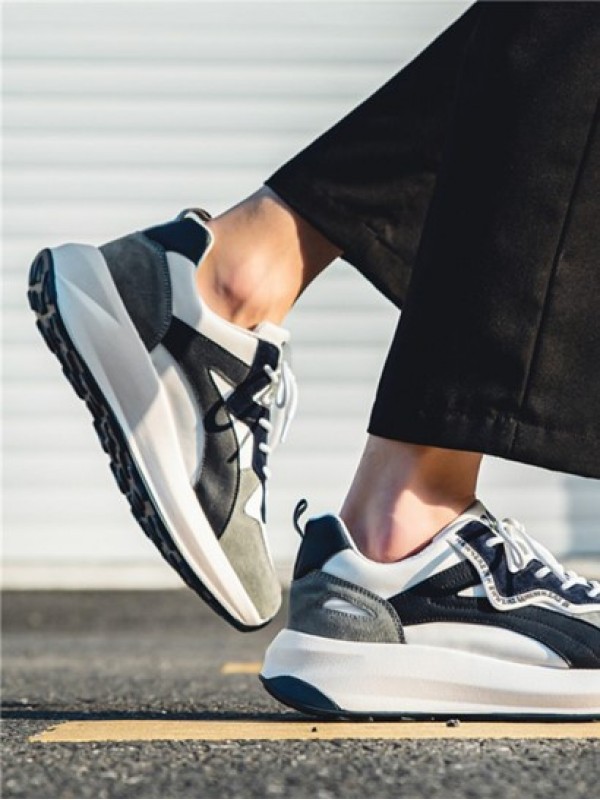 Colorblock Chunky Style Lace UP Sports Sneakers
