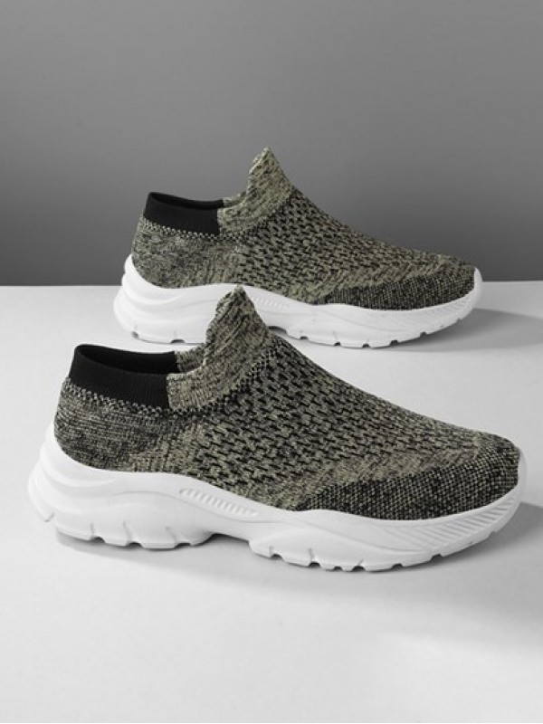 Hollow Out Breathable Slip On Sock Sneakers