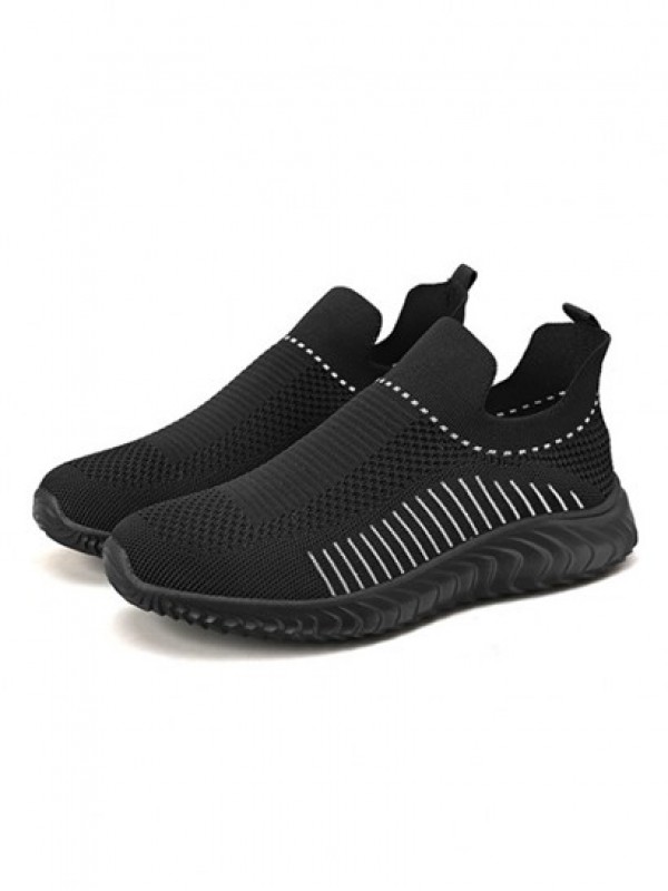 Fly Knit Stripes Slip On Shoes